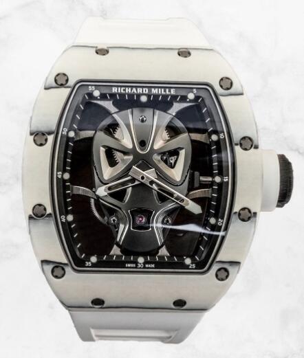 Replica Richard Mille RM 52-06 TOURBILLON MASK Skull White Watch